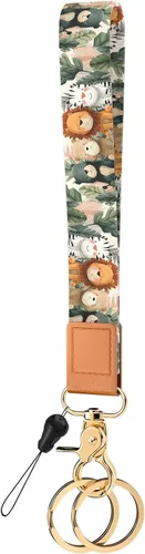 Llavero de pulsera para mujeres y hombres, soporte para llavero, cordón de muñeca para llaves