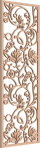 Vista 18 de Ekena Millwork WALW10X25X0250CAPCH Paneles de pared de madera con calado decorativo caspio, 9 3/8 pulgadas de ancho x 24 3/8 pulgadas de alto, cereza