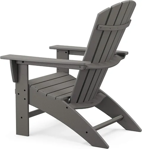 Vista 2 de POLYWOOD Juego de sillas Adirondack de 3 piezas náuticas con mesa auxiliar Aruba