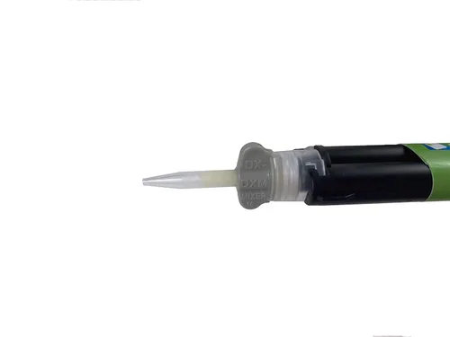 Vista 3 de Puntas de mezcla dental Temp. Cem. Impresión corta 1:1 w/alas grises Dental VPS/PVS DX-Mixer 48pcs