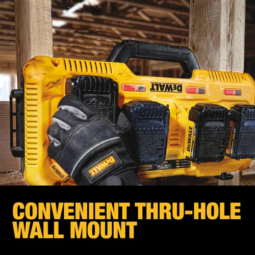 Vista 6 de DEWALT 20V MAX Cargador de 4 puertos de carga rápida (DCB104)