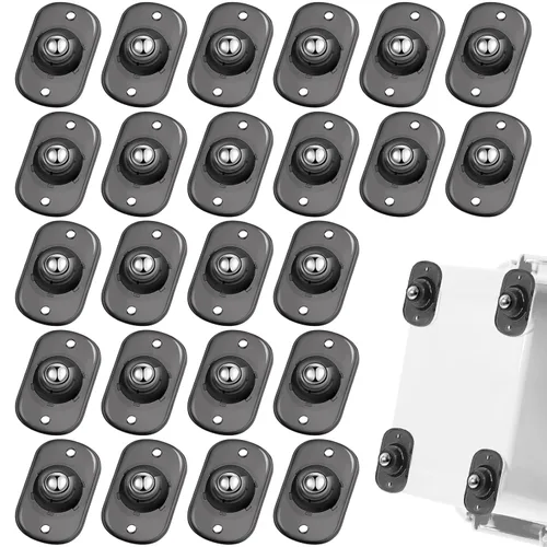 Vista 15 de Honoson 24 ruedas giratorias autoadhesivas para electrodomésticos, deslizadores de electrodomésticos para electrodomésticos, ruedas universales