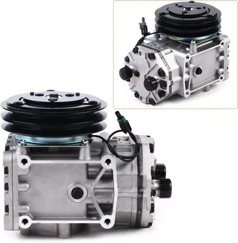 Vista 7 de Para Freightliner Peterbilt Kenworth 10.3L York Style AC Compresor ET210L-25073C