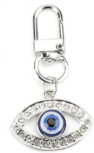 Vista 7 de Evil Eye Keychain,Evil Eye Bag Charm for Protection & Good Luck,Christmas Halloween Birthday Gift for Women Men