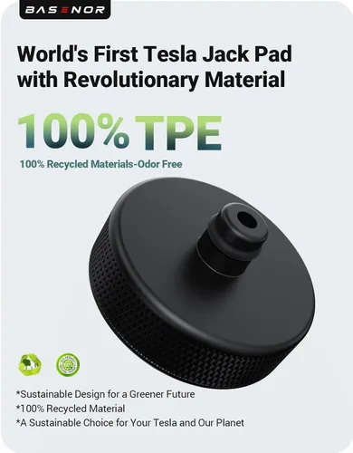 Vista 5 de BASENOR Almohadilla de gato elevador para Tesla Model Y(Juniper) 2013-2026/3/S/X, discos de gato con estuche de almacenamiento, gatos elevadores