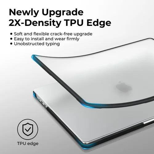 Vista 3 de BlueSwan Funda rígida antigrietas compatible con MacBook Air de 15 pulgadas M5 M4 M3 M2 2026-2023 A3448 A3241 A3114 A2941, protección contra caídas