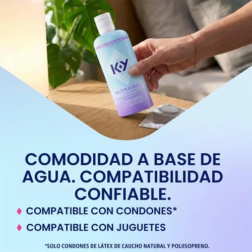 Vista 6 de K-Y Ultragel Lubricante personal a base de agua para sexo, no graso