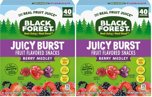 Vista 12 de Black Forest, Juicy Burst, aperitivos con sabor a frutas, sabores de frutas mixtas, una explosión jugosa de sabores naturales, hechos con jugo