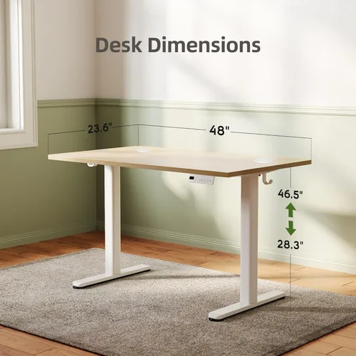 Vista 87 de INNOVAR Escritorio eléctrico de pie, escritorio de pie de altura ajustable, escritorio de pie de 40 x 24 pulgadas para computadora de oficina
