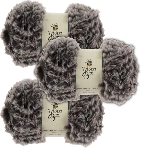 Vista 17 de Bee - Hilo súper voluminoso para tejer y tejer, madeja suave de 62 yardas de hilo 100% poliéster para mantas, sombreros y más, accesorios