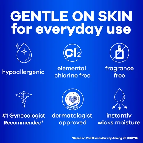 Vista 2 de Always Maxi - Almohadillas femeninas sin alas para mujer, talla 1, absorción regular, sin perfume, 48