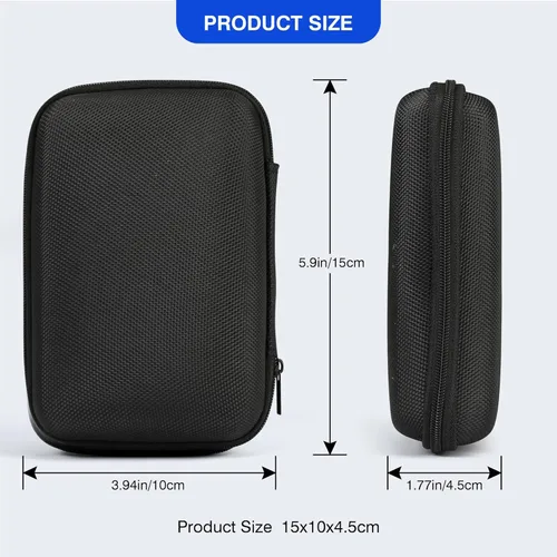 Vista 7 de Wiilkac Carrying Case Compatible with CapcomTaito Super Pocket Consoles, EVA Protective Travel Retro Mini Game Player Bag with Wrist Strap, Extra