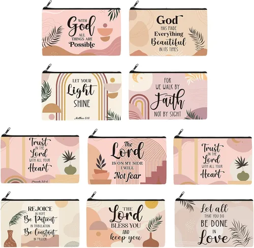 Vista 11 de Reginary - Juego de 20 piezas de bolsa de cosméticos para mujer, espaciosas bolsas de maquillaje con cremallera, neceser de artículos de aseo