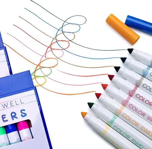 Vista 9 de Color Swell Broad Line Markers – Washable, Non-Toxic, Ideal for Kids, Students, Adults, and Classroom Activities
