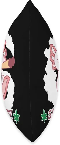 Vista 2 de BCC Weed Smoking Shirts Marihuana Stoner Regalos Weed Smoking Rasta Axolotl Marihuana Cannabis CBD THC Stoner Throw Pillow 16x16, Multicolor