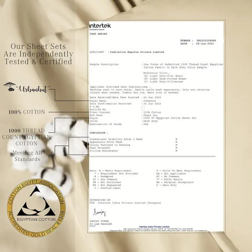 Vista 277 de URBANHUT Juego de sábanas de algodón egipcio de 1000 hilos tamaño completo, 4 piezas, suaves y transpirables, sábanas de hotel de lujo que se