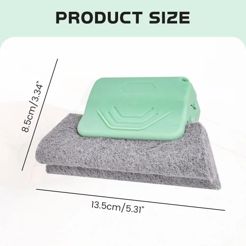 Vista 7 de 3 piezas de limpiadores mágicos para pistas de ventana, cepillo de limpieza de ranuras de ventana mejorado 2026 de mano, juego de herramientas