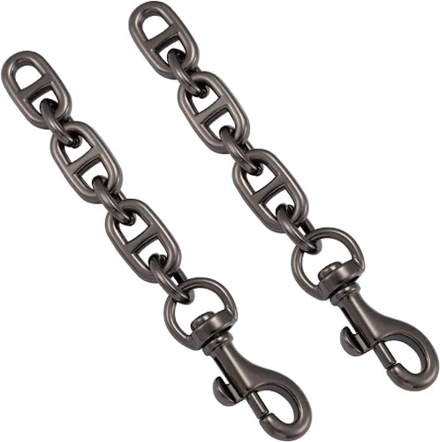 Vista 11 de Anbys 2 piezas de correa extensora para bolsa, cadena alargadora de bolsa, forma oblonga, de repuesto, para bolso cruzado, bolso de hombro