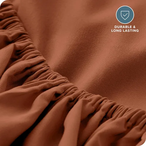 Vista 167 de Bare Home - Sábana bajera ajustable tamaño individual XL, microfibra 1800 muy suave y duradera, para colchones altos; color blanco