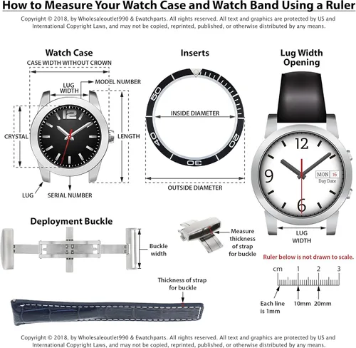 Vista 6 de Ewatchparts CIERRE HEBILLA 18MM DESPLOYMENT FC5030 PARA ETIQUETA HEUER MONACO CALIBRE 17 MATE