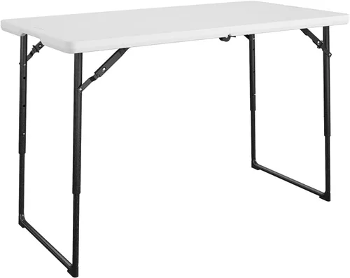 Vista 15 de COSCO Mesa de banquete plegable por la mitad de 6 pies con asa, negro