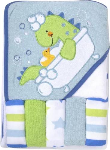 Vista 11 de Juego de toallas y paños con capucha para bebés, niños y niñas de 6 a 12 meses (sirena de mamá)