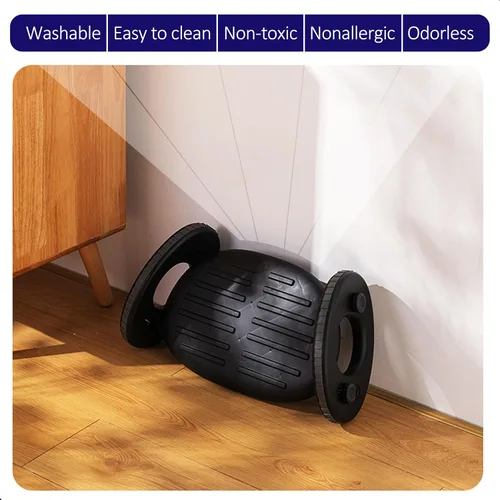 Vista 5 de Reposapiés para debajo del escritorio, ajuste de ángulo de 4 niveles y función de balancín activo, soporte de pie ABS duradero, diseño