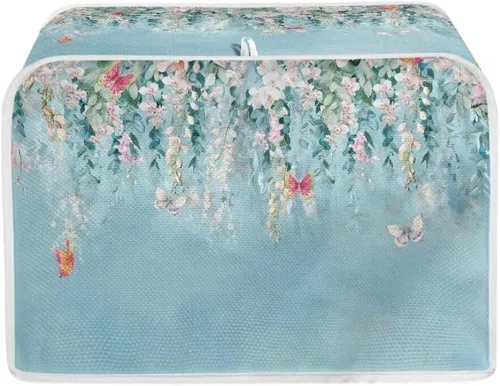 Vista 34 de Coldinair Cubierta para tostadora de dos rebanadas con estampado de aguacate, cubierta de electrodomésticos pequeños con diseño de frutas