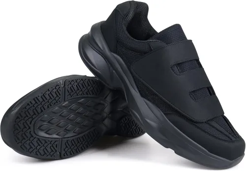 Vista 5 de Ortho + Rest Zapatos para caminar diabéticos para hombre, zapatos hinchados con cierre ajustable