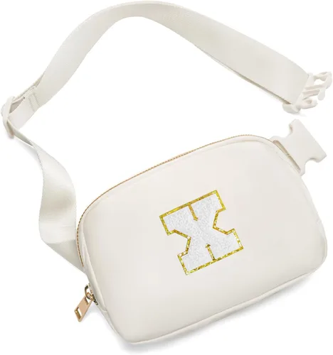Vista 157 de Gitus Regalos de cumpleaños para niñas de 8, 9, 10, 11, 12, 13 años, cangurera personalizada, bolsa cruzada con letra inicial, bolsa para cinturón