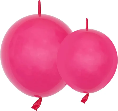 Vista 12 de IN-JOOYAA Globo de látex de colores surtidos de 6 pulgadas y 12 pulgadas, 200 globos de enlace rápido, globos enlazables para decoración de fiestas