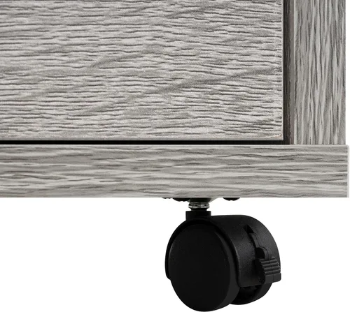 Vista 162 de Naomi Home Cómoda de 5 cajones para dormitorio, alta y elegante, con ruedas y estantes de almacenamiento, pequeña para guardarropa, para maquillaje