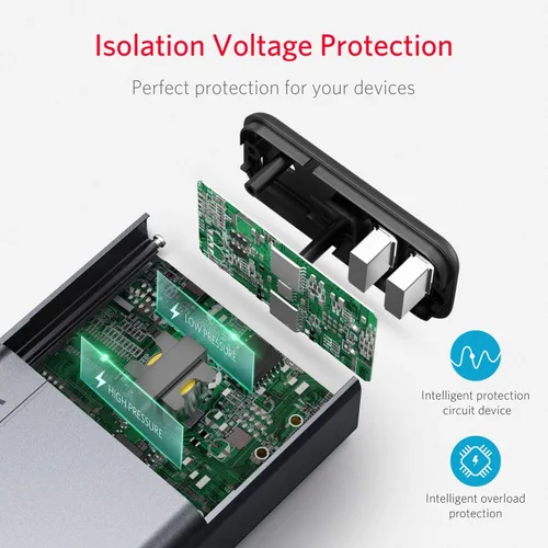 Vista 3 de BESTEK Inversor de corriente de 150W DC 12V a 110V Convertidor de CA 4.2A Adaptador de enchufe de coche dual USB Convertidor de salida (gris)