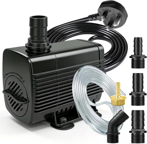 Bomba de agua sumergible de cable de 2600L/H 50W 3M con tubo, ultra silenciosa, protección contra sobrecalentamiento para acuarios, características