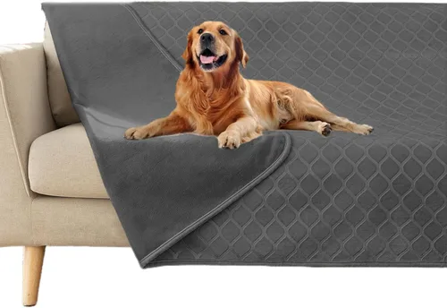 Vista 18 de fuguitex Manta impermeable para perro, funda de cama para perro, terciopelo de cristal, marroquí, mullida, acogedora manta de felpa para mascotas