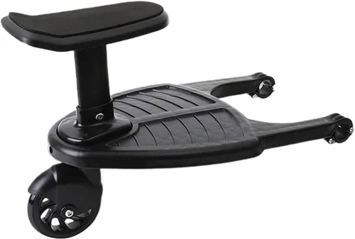 Rhinoon Tabla de cochecito 2 en 1 con asiento, cómodo pedal de cochecito con ruedas, tabla universal ajustable para cochecitos, se adapta a la