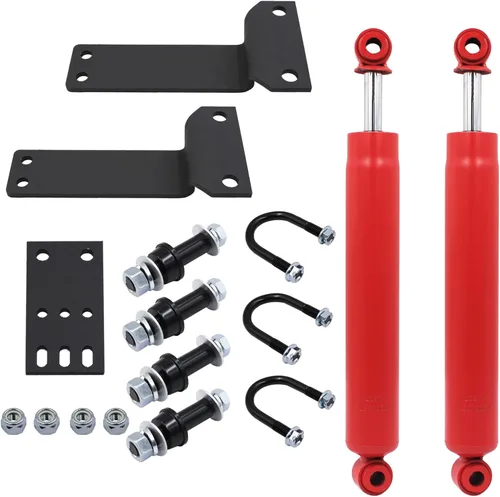 Vista 3 de LOSTAR Estabilizador de dirección dual compatible con Excursion F250 F350 Super Duty 4WD 1999-2005