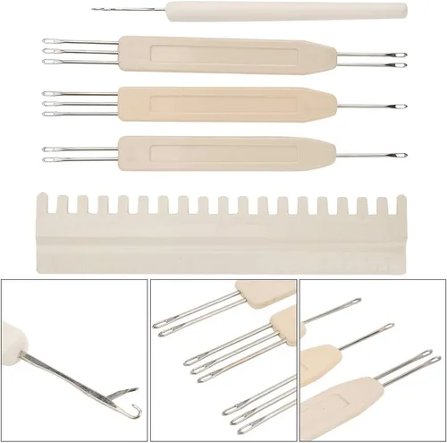 Vista 5 de QANYEGN Herramientas de coser de ganchillo para empujador de transferencia, aguja para máquina de tejer, accesorios para máquinas de coser