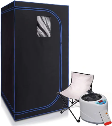 CGOLDENWALL Sauna de vapor portátil para el hogar, spa personal, 4L 2000 W, la máquina de vapor puede seguir generando vapor durante 99 minutos,