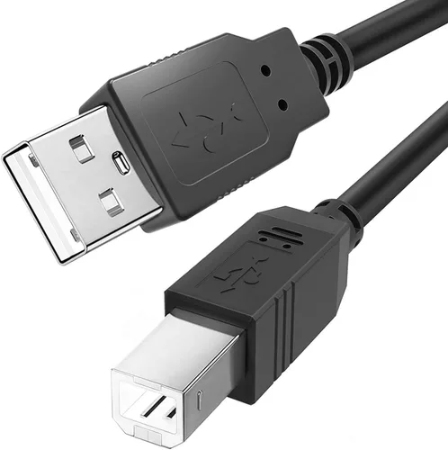 Ancable Cable controlador MIDI USB B de 3 pies para interfaz de audio, piano, teclado, mezclador, altavoz, instrumento, micrófono, cable USB A a B