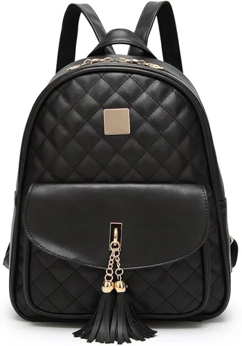 Vista 2 de I IHAYNER - Morral informal de cuero acolchado con diseño simple para mujer