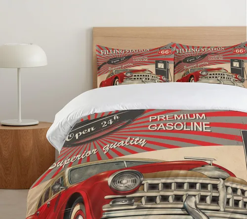 Vista 5 de Juegos de funda de edredón Ambesonne, disponibles en varios colores y tamaños