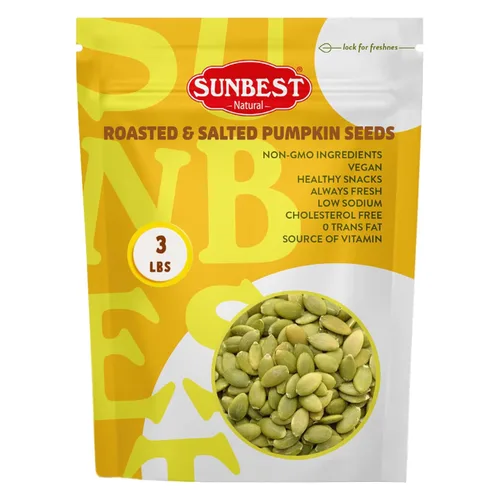Vista 9 de Sunbest Natural Semillas de calabaza crudas, 2 libras, sin sal y sin cáscara, pepitas enteras, semillas de calabaza para comer, ideales