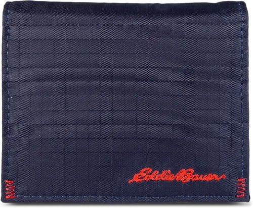 Vista 10 de Eddie Bauer Cartera con clip para dinero para hombre (disponible en nailon Ripstop de algodón), estampado en lienzo, azul, talla única