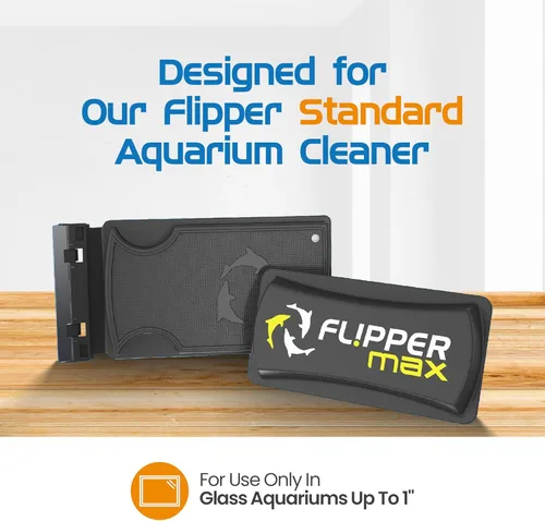Vista 5 de Flipper Max - Removedor de algas de acuario para limpiador de peceras, cuchillas de repuesto, paquete de 2 cuchillas raspadoras de vidrio para kits