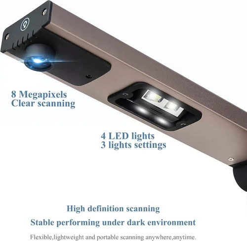 Vista 2 de LV-680 Cámara portátil de documentos USB 8 MP A3/A4 tamaño escáner auto de la exploración