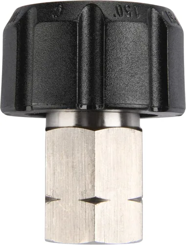 Vista 4 de Tool Daily Adaptador para lavadora a presión, hembra métrica M22 a conector NPT hembra de 1/4 pulgadas, 5000 PSI