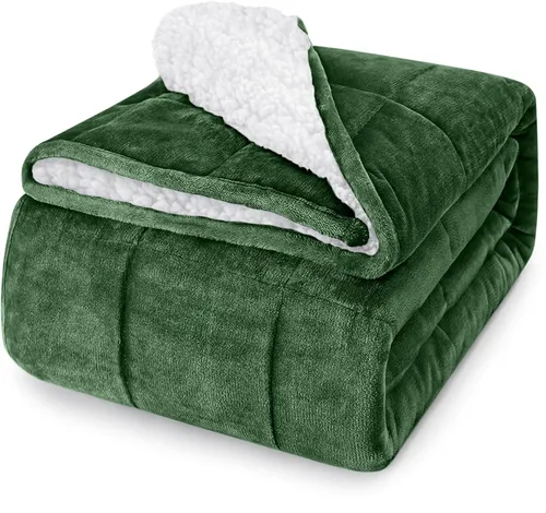 Vista 75 de yescool - Manta con peso, 7 libras, fresca, transpirable, con cuentas de cristal prémium, lavable a máquina, para dormir, 60-90 libras, 41 x 60 Gris