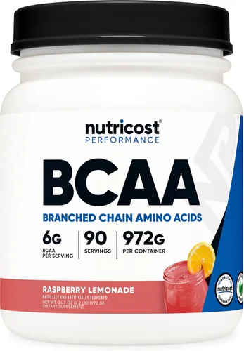 Vista 21 de Polvo Nutricost BCAA (Uva, 120 porciones) - Sin gluten, sin OMG, vegetariano, proporción óptima 2:1:1
