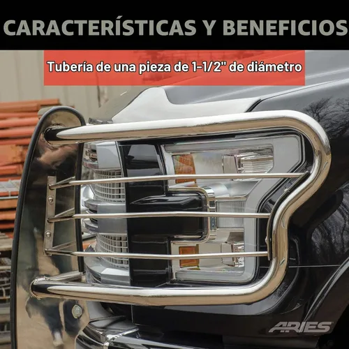 Vista 7 de ARIES 4077-2 - Rejilla de acero inoxidable pulido para parrilla para Hummer (3.81 cm)